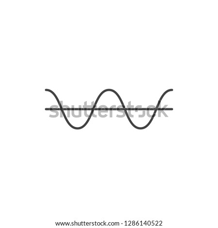 electrical threshold outline icon vector design illustration.