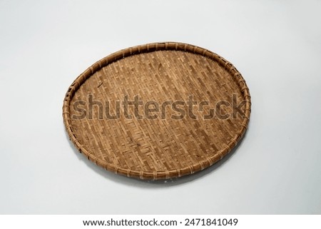 Similar – Image, Stock Photo A straw basket a peshtemal cotton towel left on the sand of a wild beach