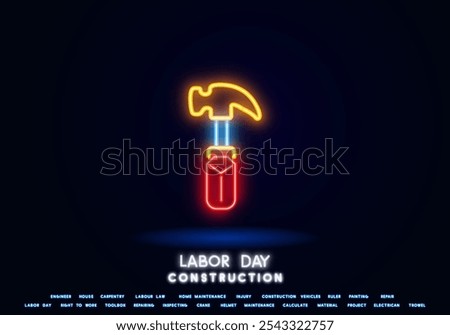 Labor Day Various hand tools vector silhouette icon set Stock Vector Adobe Stock