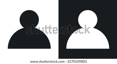 User icons in solid black and white colors