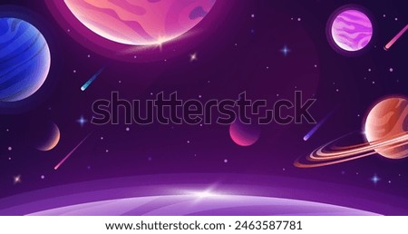 Gradient universe background vector design in eps 10