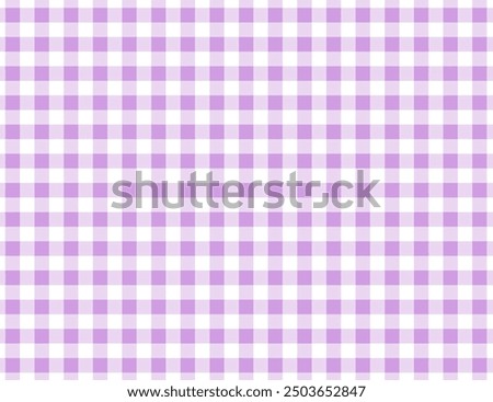 Stylish Purple Gingham Check Illustration