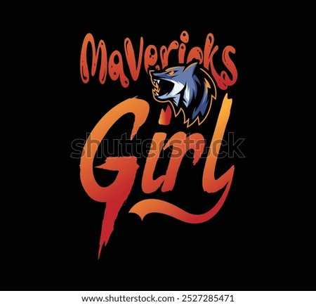 Mavericks Girl T shirt Design t