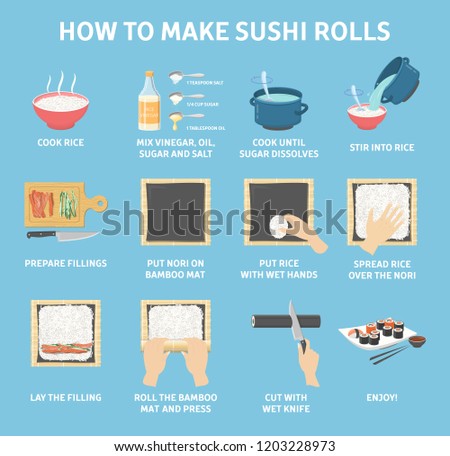 Similar – Image, Stock Photo Sushi with knife and fork