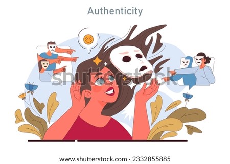 Similar – Image, Stock Photo Be yourself! Authentic