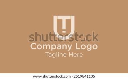 UT Face Monogram Logo Design