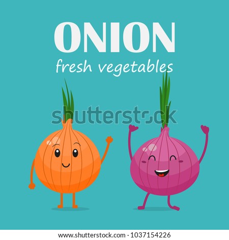 Similar – Image, Stock Photo Funny, laughing cartoon onion figure, isolated in front of a white background holding an empty sign in his hand and thumbs up