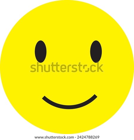 Slightly Smiling Face emoji line icon. linear style sign for mobile concept and web design. Happy face emoticon outline vector icon. Symbol, logo illustration. Vector graphics eps10