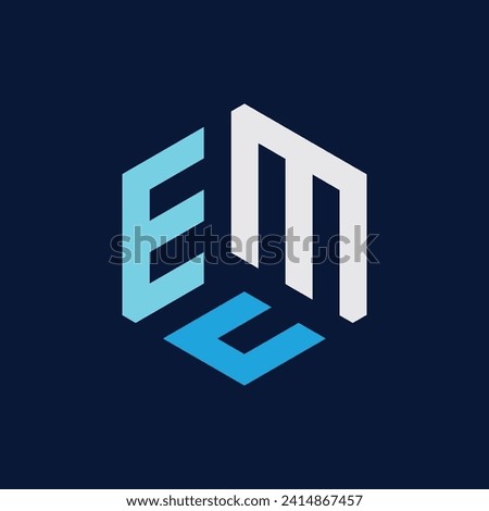 EMC Polygon Creative Logo Design ,STOCK