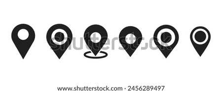Pin location icon stock illustration