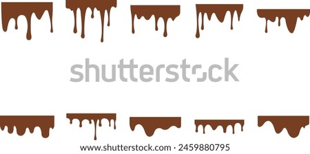 Melted Chocolate Drip Liquid Element