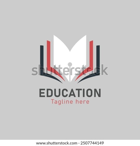 University, College Logo. Open book, Symbol of knowledge and education. University, Library and School logotype template 