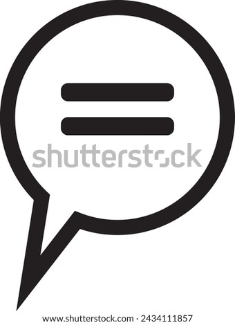 Comment icon symbol vector image. Illustration of the chat social media concept design image EPS mode