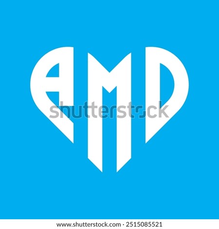 AMD Letter Logo Design. AMD Creative letter logo design vector, AMD Letter Initial Logo Design.