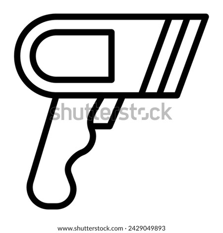 Scanner Vector Line Icon Design