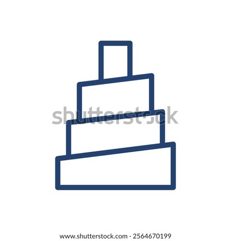 Tower of Babel icon Outline icon sign