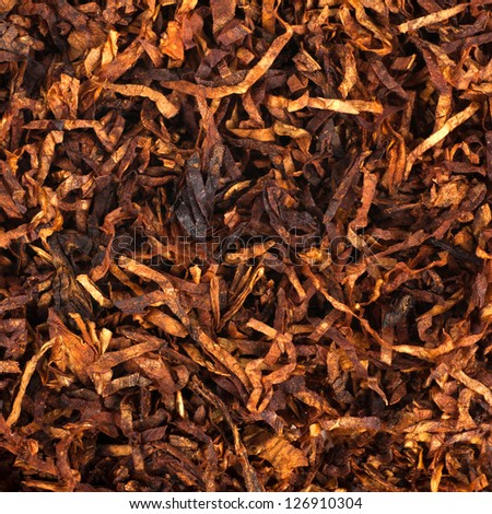 Cut and dried different sorts tobacco leaves