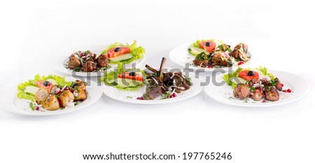 table with food