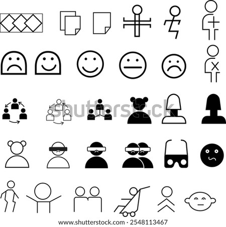 Business and corporate symbol and icons set