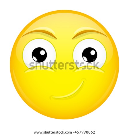 Smiling Emoji. Good Emotion. Happy Emoticon. Vector Illustration Smile ...