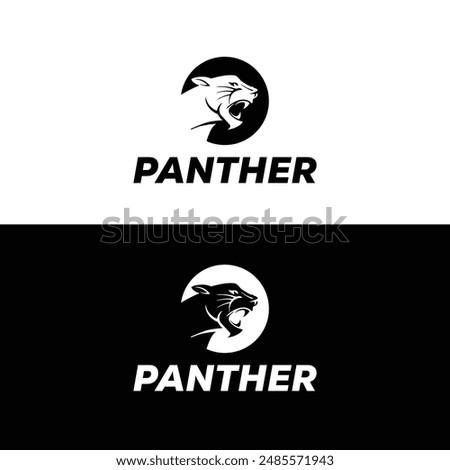 Panther Logo Design Vector Template