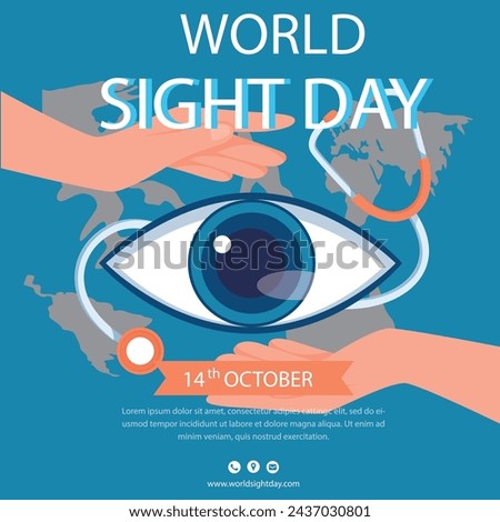 World sight day banner and poster design 