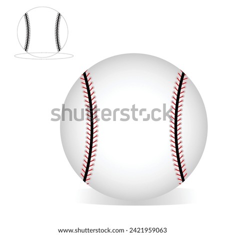 Isolated White Kookaburra Cricket Ball on White Background, 3d Render Illustration