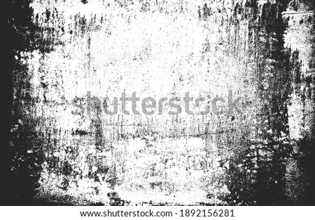 Distressed overlay texture of rusted peeled metal. grunge background. abstract halftone vector illustration