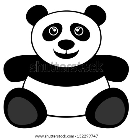 Panda Bear Stock Vector Illustration 132299747 : Shutterstock