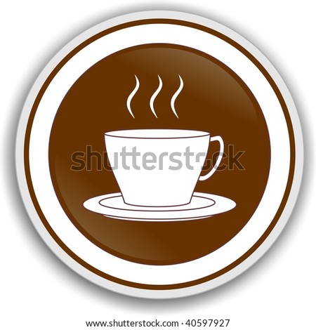 Symbol coffee cup round