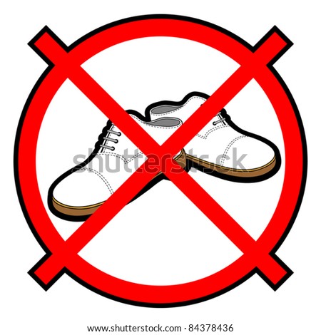 No Shoes Stock Vector Illustration 84378436 : Shutterstock