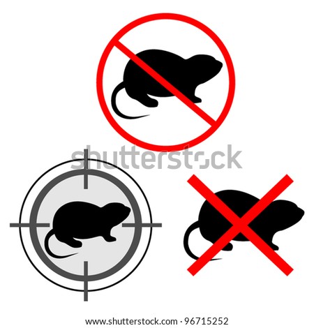 No Rats Stock Vector Illustration 96715252 : Shutterstock