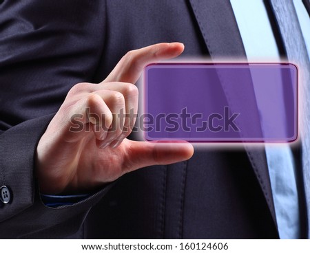 hand Keeping a button on touch screen