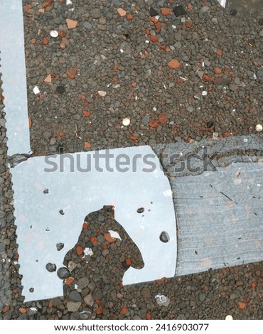 Similar – Image, Stock Photo big blotch like a speech bubble on the front of a house