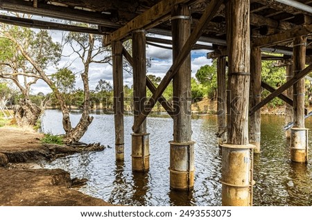 Similar – Image, Stock Photo Views under a bridge