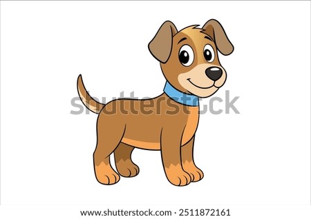 Image, Stock Photo cute dog standing on a sunny day on a balcony