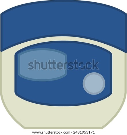 the bottle of Vaseline, skin care - flat illustration 