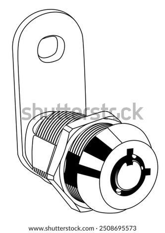 FJM Security MEI-2400AL-KA Tubular Cam Lock with 1-1 8