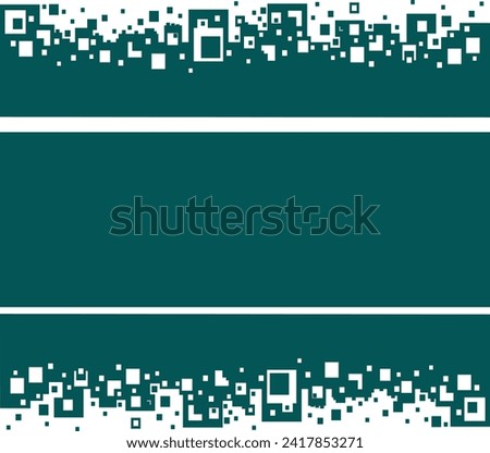 Transition between two background colors for websites through chaotic squares design, editable color vector