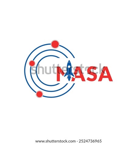 Minimalist, professional, eye-catching nasa logo design