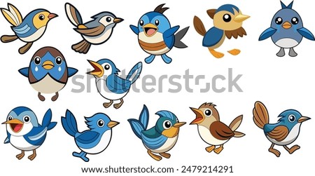 Aquatic Warbler   design ,animal vector design 