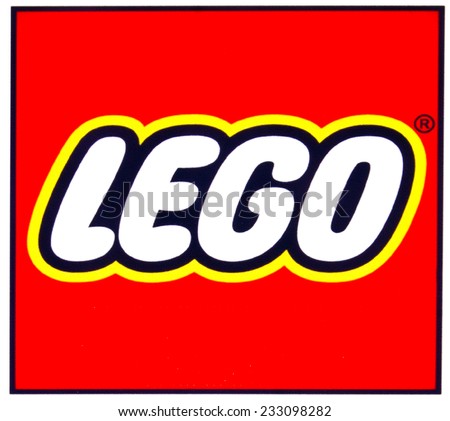 ZAGREB , CROATIA - NOVEMBER 25 , 2014 : Toy company LEGO logo printed on product ,product shot