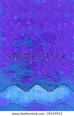 Ocean Wave - Purple Night