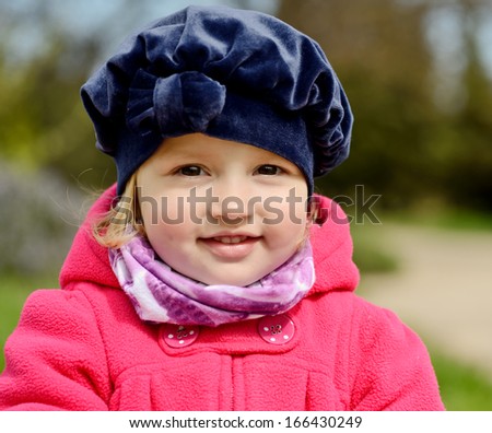 lovely toddler with sweet smile
