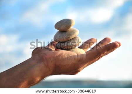 balance in your hand Stock fotó © 
