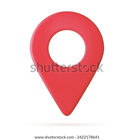 3D Realistic Location map pin gps pointer markers, Geolocation and navigation. Icon for mobile and electronic devices, web design, infographic elements, presentation templates. Vector illustration