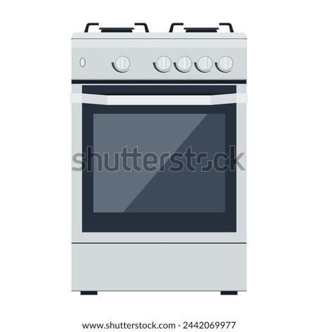 Kitchen gas stove icon. The household equipment. isolated on a white background. can be used on websites, UI, UX, web and mobile phone apps. Vector illustration in flat style.