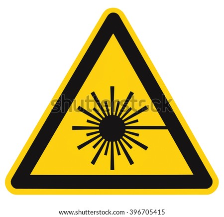 Laser Radiation Hazard Safety Danger Warning Sign Sticker Label, High ...