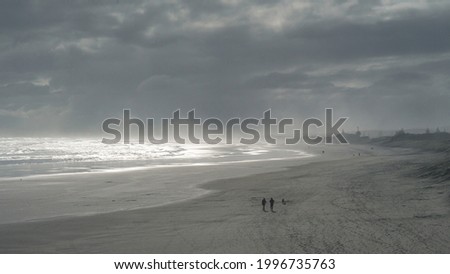 Similar – Image, Stock Photo Seaside on cloudy day