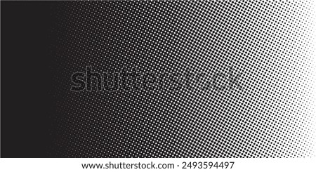 Halftone gradient. Dotted gradient, smooth dots spraying and halftones dot background seamless horizontal geometric pattern vector template set. dots vector